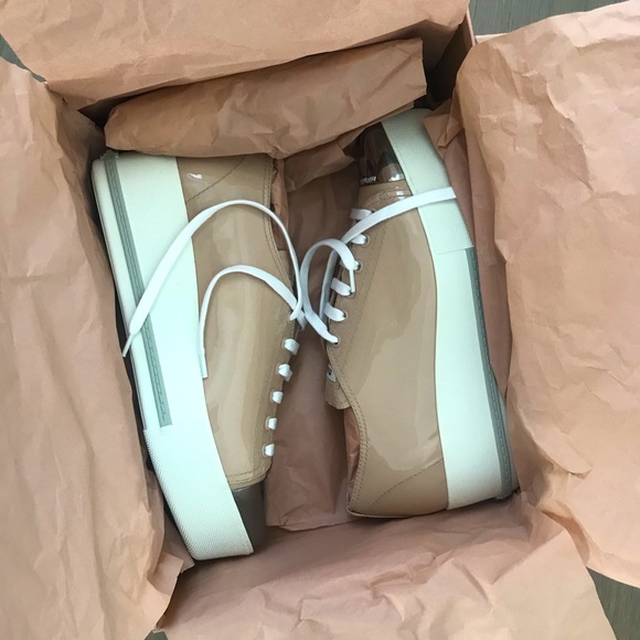 MIU MIU Platform Pointy Cap Toe Sneaker - Picture 4 of 4